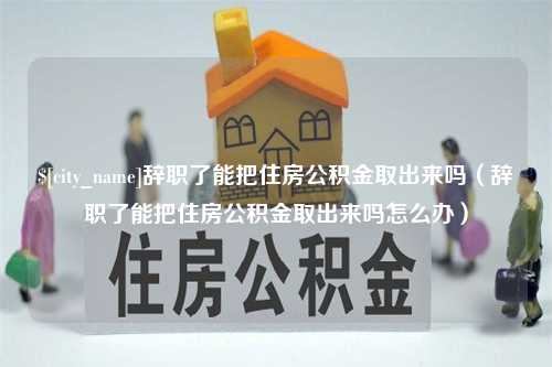 龙海辞职了能把住房公积金取出来吗（辞职了能把住房公积金取出来吗怎么办）